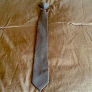 8/15 Brown cloth clip on tie